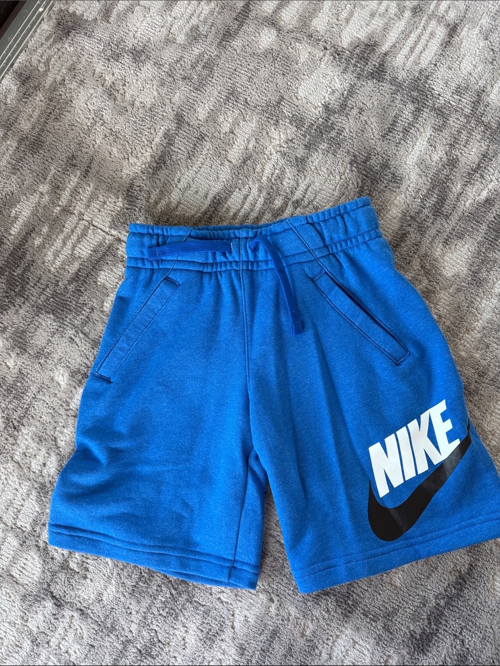 Nike Royal Blue Boys' Logo Fleece Shorts